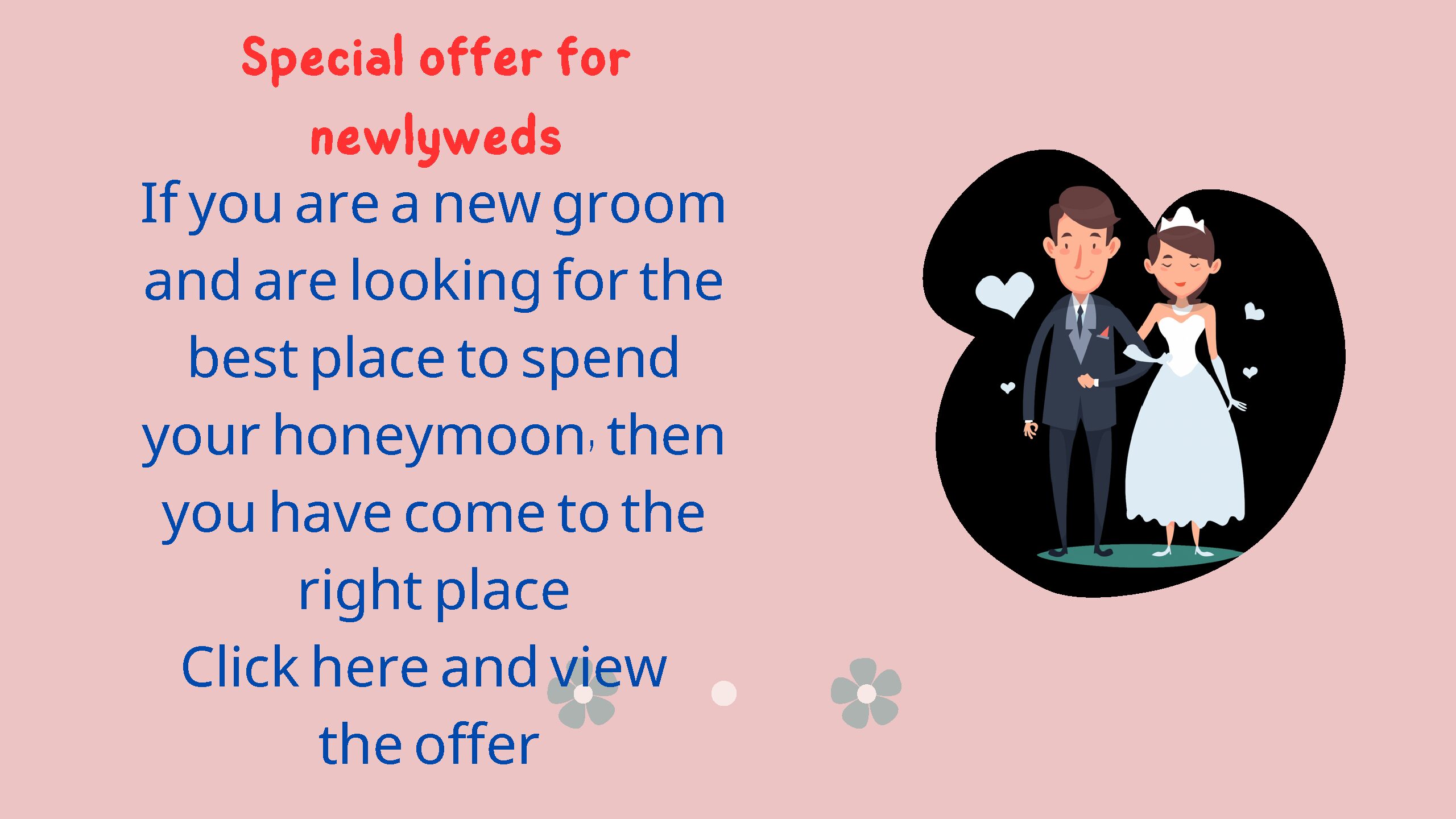 Honeymoon special offer – 7500 EGP